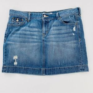 Old Navy High-Waisted Distressed Jean Skirt  14 MOVING SALE!!!!